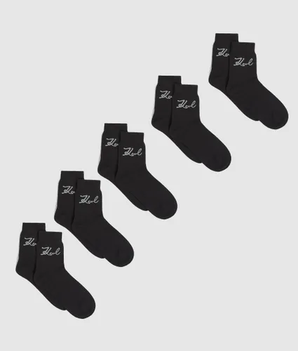 Chaussettes Signature – Lot De 5, , , Taille: 35-38 - Karl Lagerfeld - Modalova