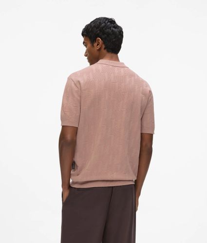 Polo Zippé Monogram, , , Taille: Xs - Karl Lagerfeld - Modalova