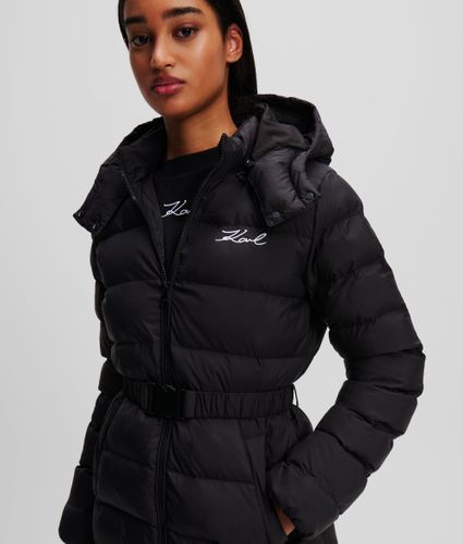 Signature Longue Veste Matelassée Ultra-légère, , , Taille: 38 - Karl Lagerfeld - Modalova