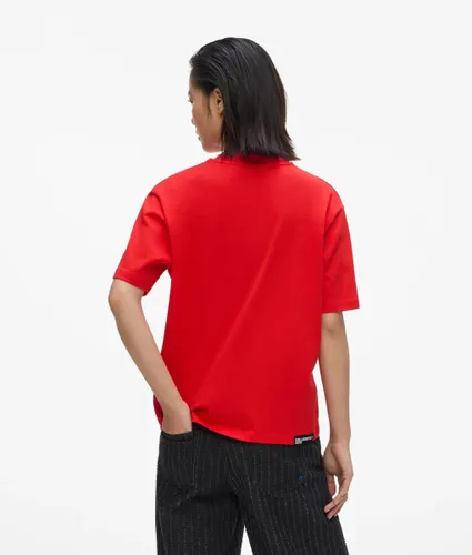 T-shirt Avec Logo, , Rouge À Haut Risque, Taille: Xs - KL Jeans - Modalova
