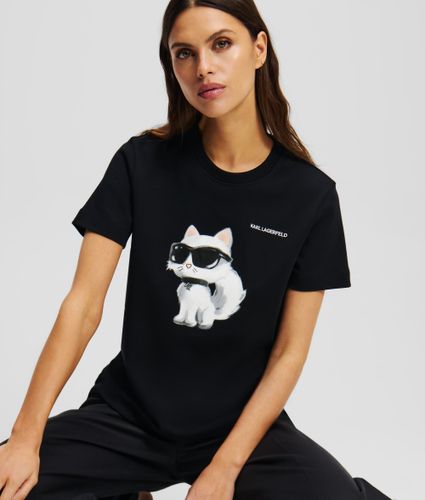 Ikon Choupette Aquarelle T-shirt, , , Taille: Xs - Karl Lagerfeld - Modalova
