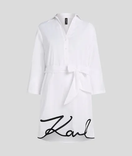 Robe-chemise De Plage K/signature, , , Taille: Xs - Karl Lagerfeld - Modalova