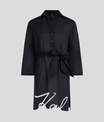 Robe-chemise De Plage K/signature, , , Taille: Xs - Karl Lagerfeld - Modalova