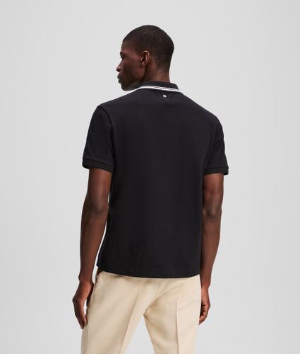Contrast Piping Polo Shirt, , , Taille: Xs - Karl Lagerfeld - Modalova