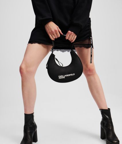 Sac Bandoulière En Nylon En Demi-lune Avec Logo, , , Taille: One Size - KL Jeans - Modalova