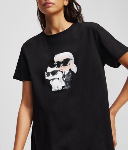 Ikon T-shirt Pajama Dress, , , Taille: Xs - Karl Lagerfeld - Modalova