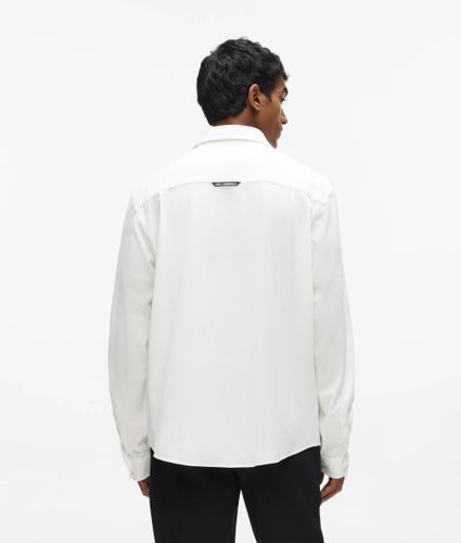 Chemise Oxford Ikon En Coton, , , Taille: Xs - Karl Lagerfeld - Modalova