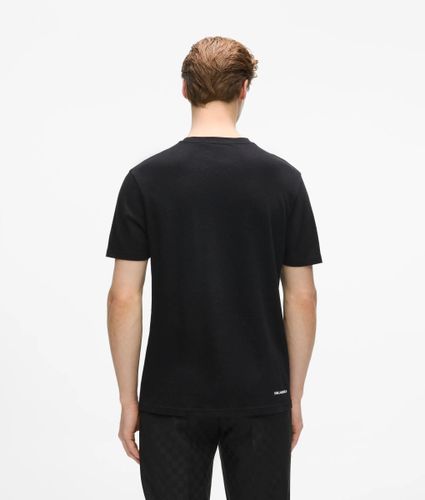 T-shirt En Mélange De Laine Monogram, , , Taille: Xs - Karl Lagerfeld - Modalova