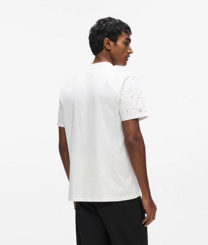 T-shirt En Coton Avec Strass Monogram, , , Taille: Xs - Karl Lagerfeld - Modalova