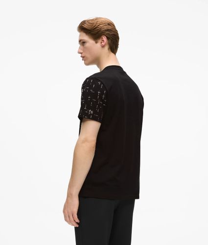 T-shirt En Coton Avec Strass Monogram, , , Taille: Xs - Karl Lagerfeld - Modalova