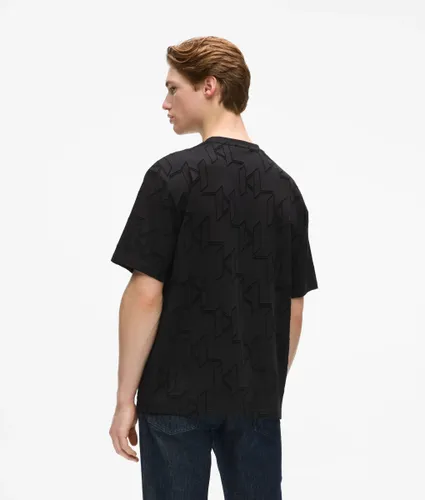T-shirt Avec Monogram Façon All-over, , , Taille: Xs - Karl Lagerfeld - Modalova