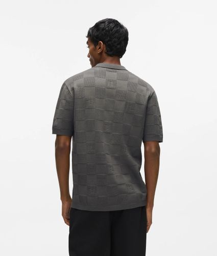 Polo À Carreaux Monogram, , , Taille: S - Karl Lagerfeld - Modalova