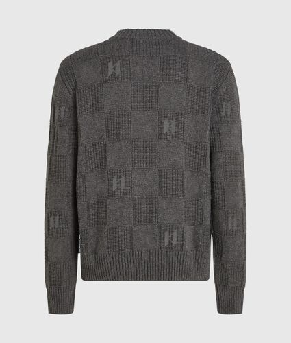 Pull En Tricot À Carreaux Monogram, , , Taille: Xs - Karl Lagerfeld - Modalova