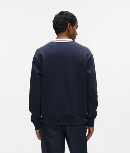 Sweat-shirt Ikon À Col Rayé, , , Taille: Xs - Karl Lagerfeld - Modalova