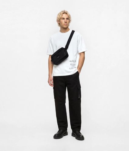 Sac À Bandoulière En Cuir Technique Enduit, , , Taille: One Size - KL Jeans - Modalova