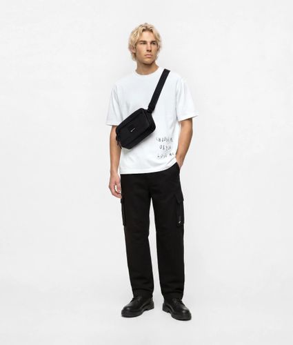 Sac À Bandoulière En Cuir Technique Enduit, , , Taille: One Size - KL Jeans - Modalova