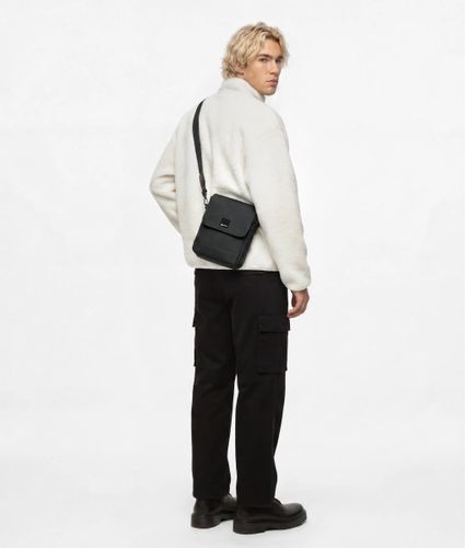 Sac Reporter En Cuir Technique Enduit, , , Taille: One Size - KL Jeans - Modalova