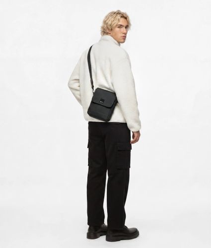 Sac Reporter En Cuir Technique Enduit, , , Taille: One Size - KL Jeans - Modalova