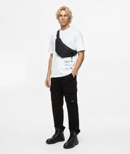 Sacoche À Bandoulière En Cuir Technique Enduit, , , Taille: One Size - KL Jeans - Modalova