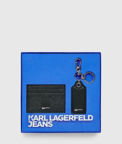 Coffret Cadeau Porte-cartes Et Porte-clés À Logo Encadré, , , Taille: One Size - KL Jeans - Modalova