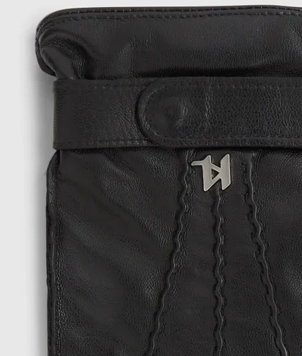 Gants En Cuir K/monogram, , , Taille: S - Karl Lagerfeld - Modalova