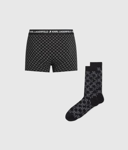Coffret Cadeau Caleçon Et Chaussettes Monogram, , - , Taille: Xs - Karl Lagerfeld - Modalova