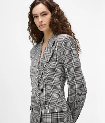 Blazer À Carreaux Structuré, , --, Taille: 38 - Karl Lagerfeld - Modalova