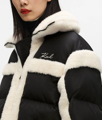 Doudoune En Fausse Peau De Mouton, , , Taille: Xs - Karl Lagerfeld - Modalova
