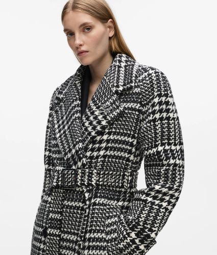 Manteau Long En Laine Mélangée À Motif --poule, , --, Taille: 38 - Karl Lagerfeld - Modalova