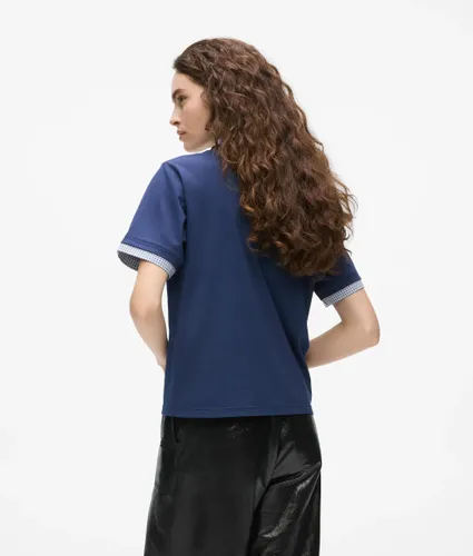 Polo À Carreaux À Col Ikon, , , Taille: Xs - Karl Lagerfeld - Modalova