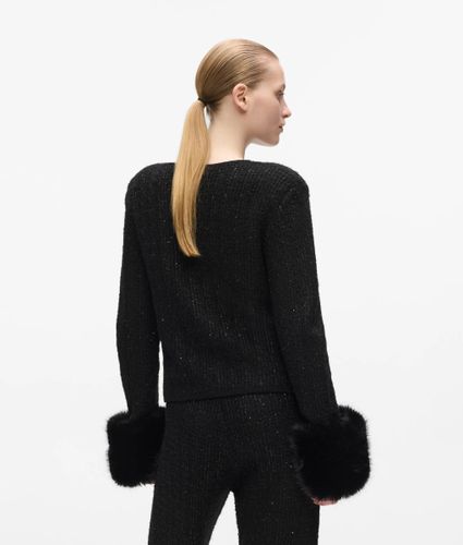 Cardigan En Maille En Fausse Fourrure, , , Taille: Xs - Karl Lagerfeld - Modalova