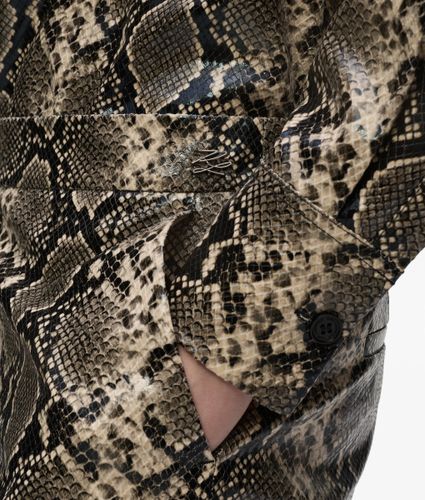 Pantalon Évasé En Faux Python, , , Taille: 38 - Karl Lagerfeld - Modalova