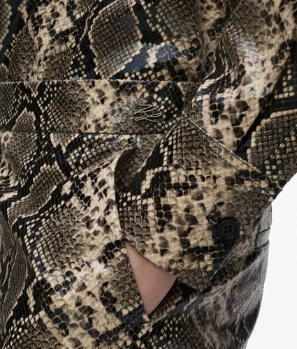 Pantalon Évasé En Faux Python, , , Taille: 38 - Karl Lagerfeld - Modalova