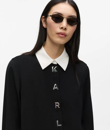 Chemise Contrastée Lettrage Karl, , /, Taille: 38 - Karl Lagerfeld - Modalova