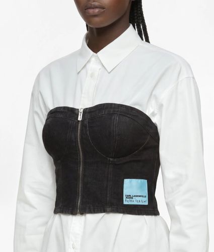 Haut En Denim Klj X Pietro Terzini Avec Bandeau, , , Taille: Xs - KL Jeans - Modalova