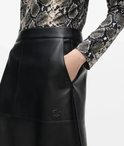 Jupe Midi En Simili-cuir, , , Taille: 38 - Karl Lagerfeld - Modalova