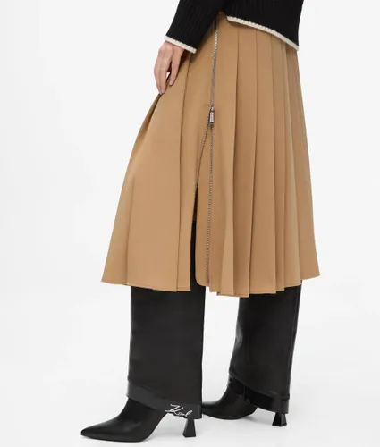 Jupe Midi Plissée, , , Taille: 40 - Karl Lagerfeld - Modalova