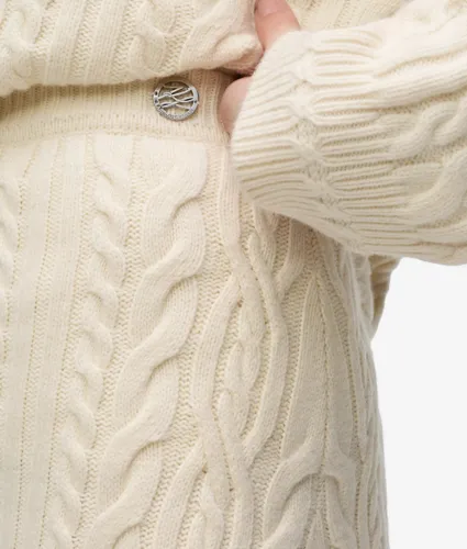 Jupe En Maille Torsadée En Laine Mélangée, , , Taille: Xs - Karl Lagerfeld - Modalova