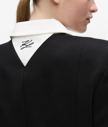 Robe À Col Contrasté, , /, Taille: 38 - Karl Lagerfeld - Modalova