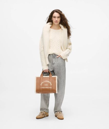 Sac En Toile, Taille Moyenne, Fausse Peau De Mouton, Rue St-guillaume, , , Taille: One Size - Karl Lagerfeld - Modalova
