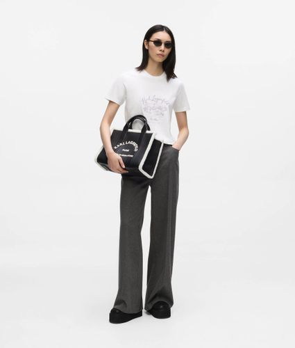 Sac En Toile, Taille Moyenne, Fausse Peau De Mouton, Rue St-guillaume, , , Taille: One Size - Karl Lagerfeld - Modalova