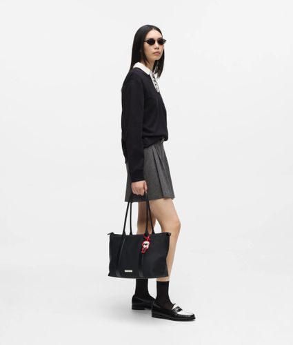 Sac En Toile Ikon En Nylon Avec Grande Breloque, , , Taille: One Size - Karl Lagerfeld - Modalova
