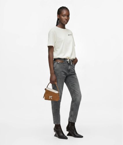 Mini-sac À Bandoulière Geo En Daim, , , Taille: One Size - KL Jeans - Modalova