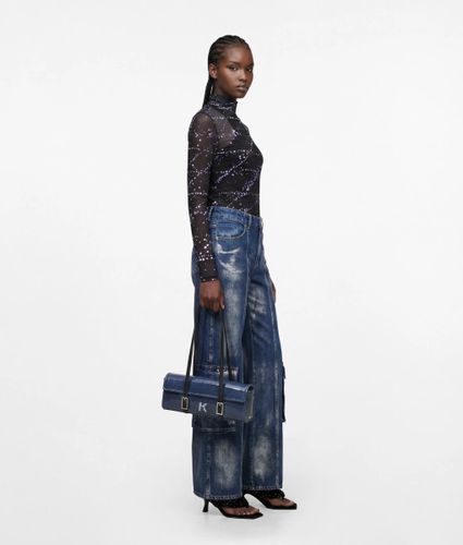 Sac Porté Épaule Allongé En Denim Avec Logo K, , , Taille: One Size - KL Jeans - Modalova