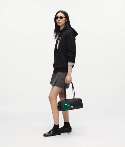 Sac Porté Épaule Ikon Pebble De Forme Allongée Avec Breloque, , , Taille: One Size - Karl Lagerfeld - Modalova