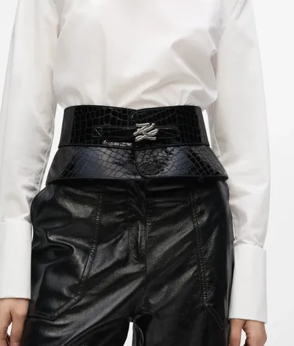 Ceinture Corset K/autograph En Croco, , , Taille: 65 - Karl Lagerfeld - Modalova