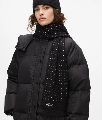 Écharpe Longue K/signature En Strass, , , Taille: One Size - Karl Lagerfeld - Modalova