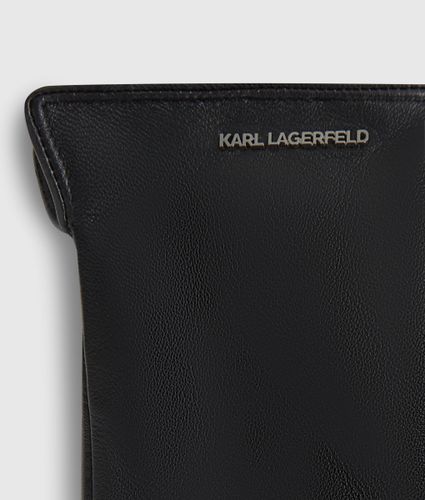 Gants En Cuir Avec Logo, , , Taille: M - Karl Lagerfeld - Modalova