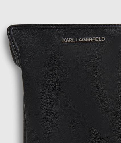 Gants En Cuir Avec Logo, , , Taille: S - Karl Lagerfeld - Modalova