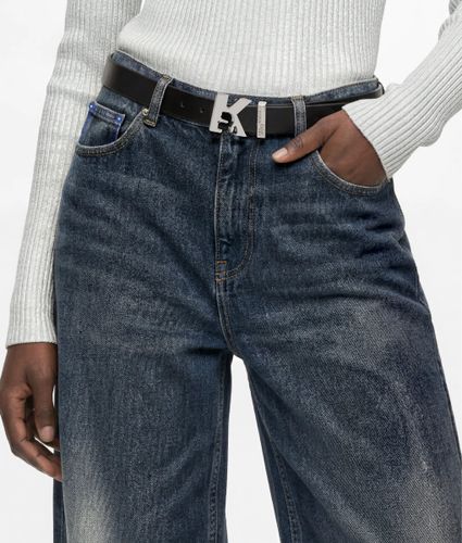 Ceinture En Cuir À Logo K, , , Taille: 65 - KL Jeans - Modalova
